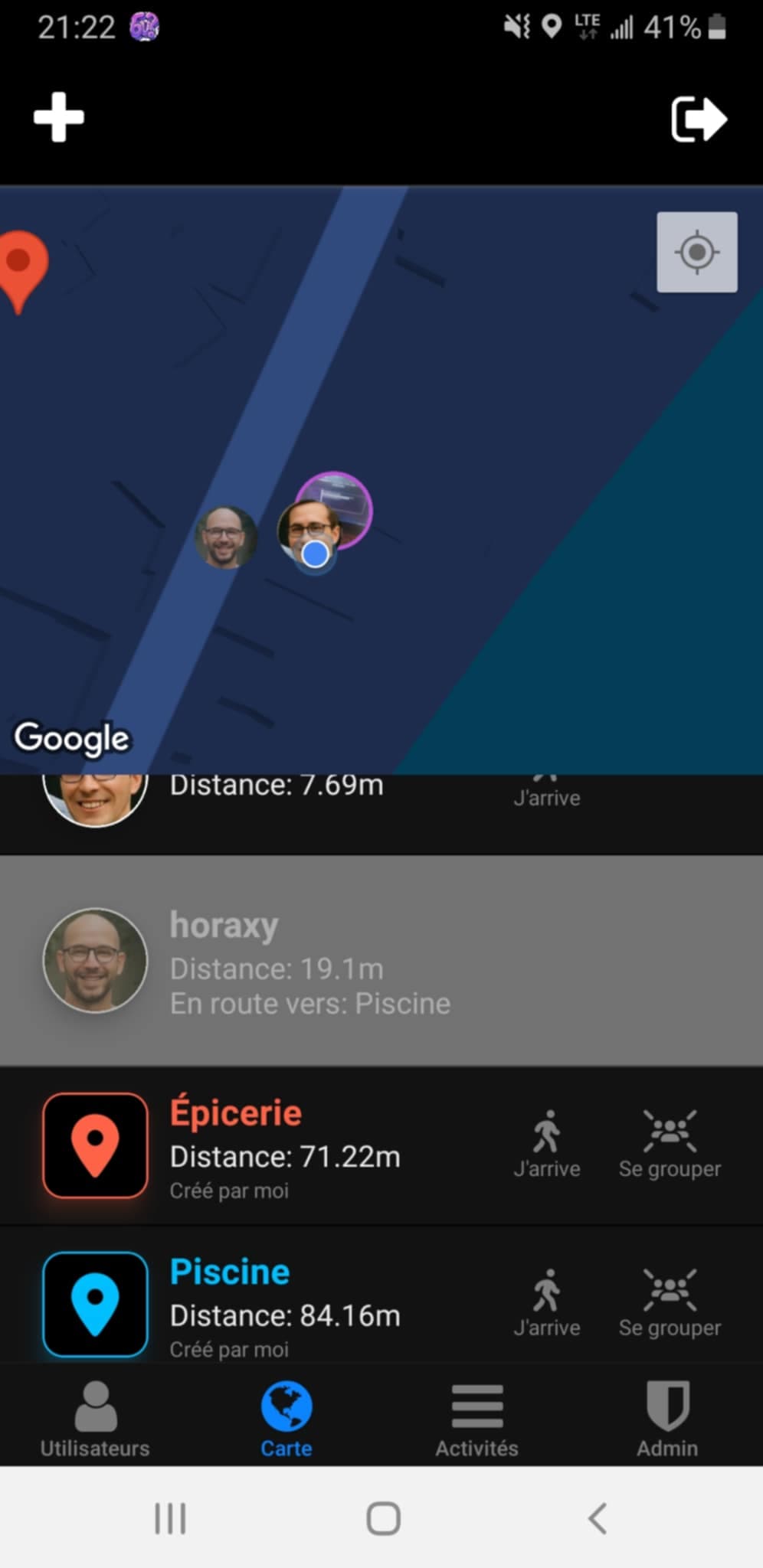 Tou — User's localisation tracking